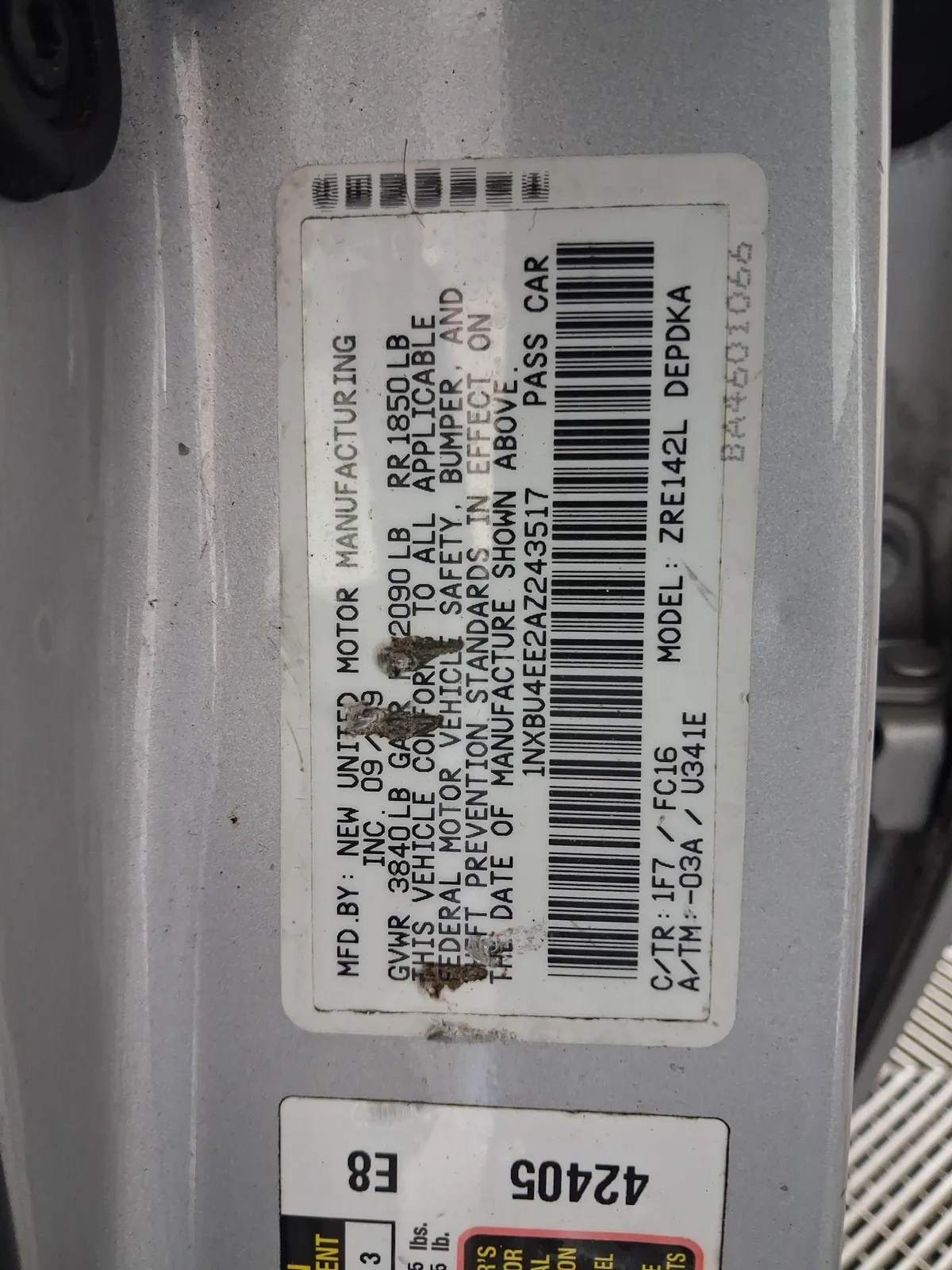 2010 Toyota Corolla LE thumbnail 36
